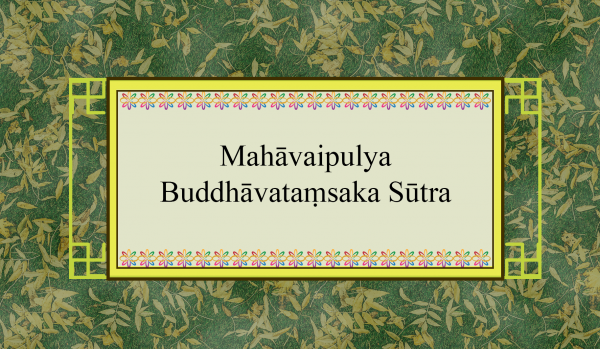 Mahāvaipulya Buddhāvataṃsaka Sūtra